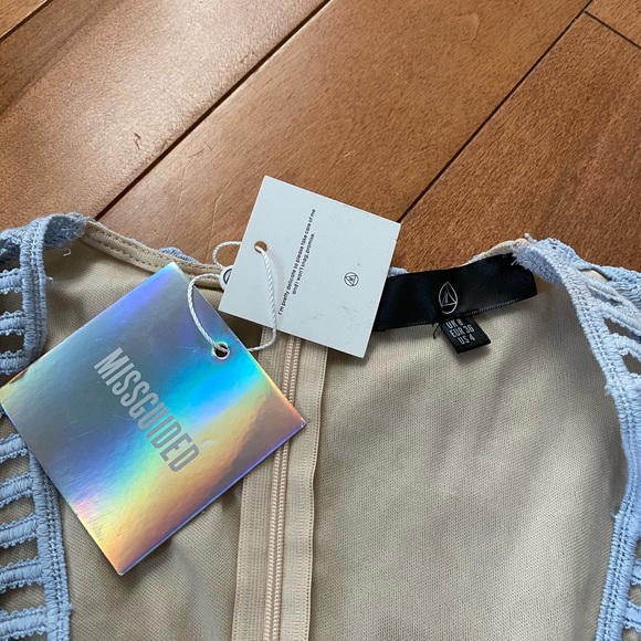 MISSGUIDED - BRAND NEW Baby Blue Romper - Picture 4 of 6